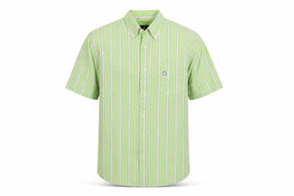 Mens UK Size M Murphy & Nye Green  Button-Up Short Sleeve Casual Shirt