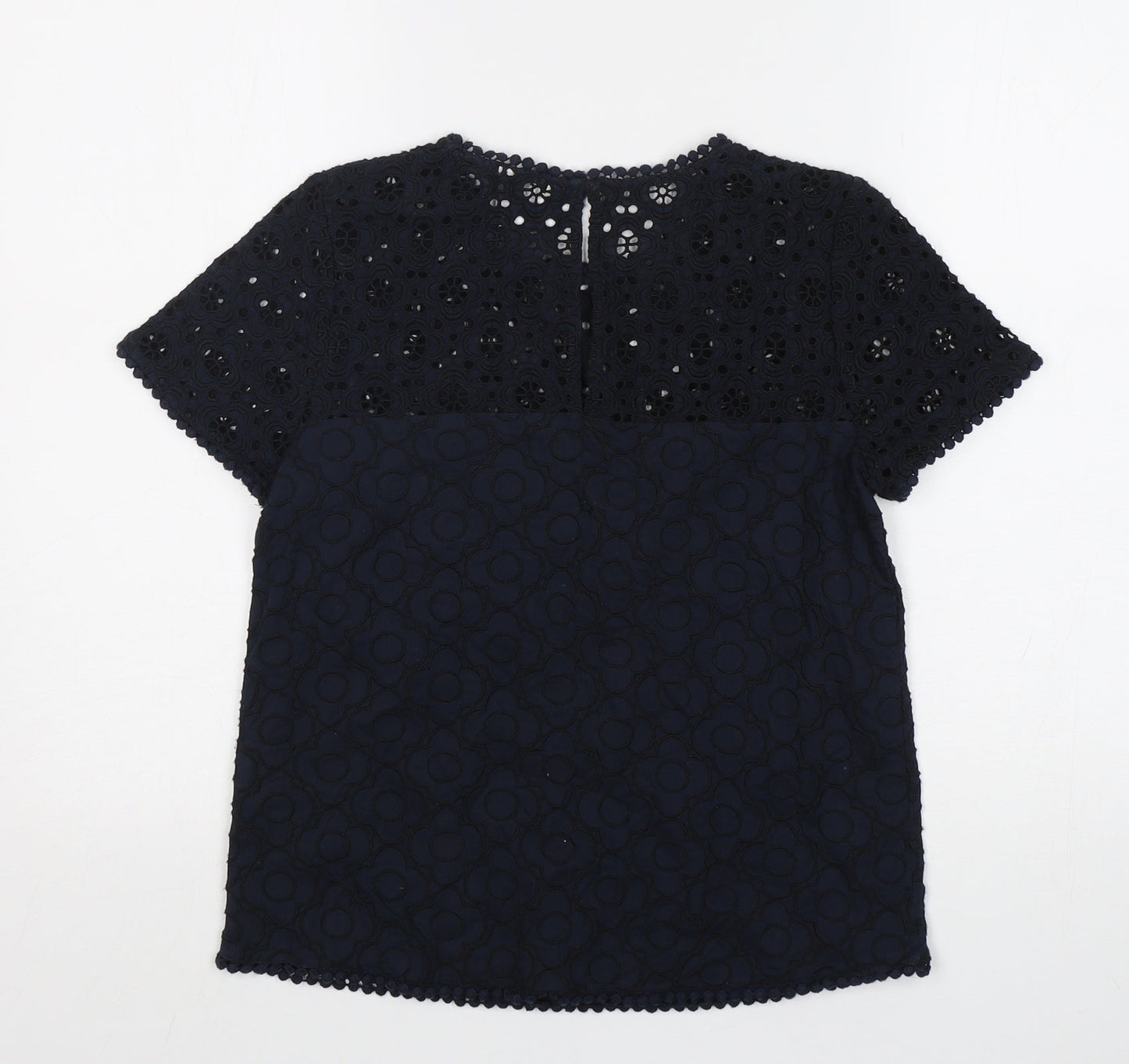 Womens UK Size 8 Jack Wills Blue Basic T-Shirt