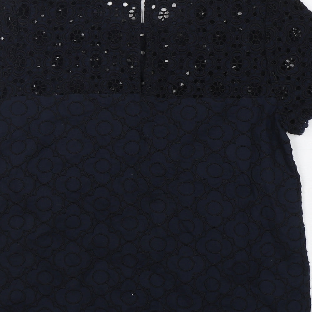 Womens UK Size 8 Jack Wills Blue Basic T-Shirt