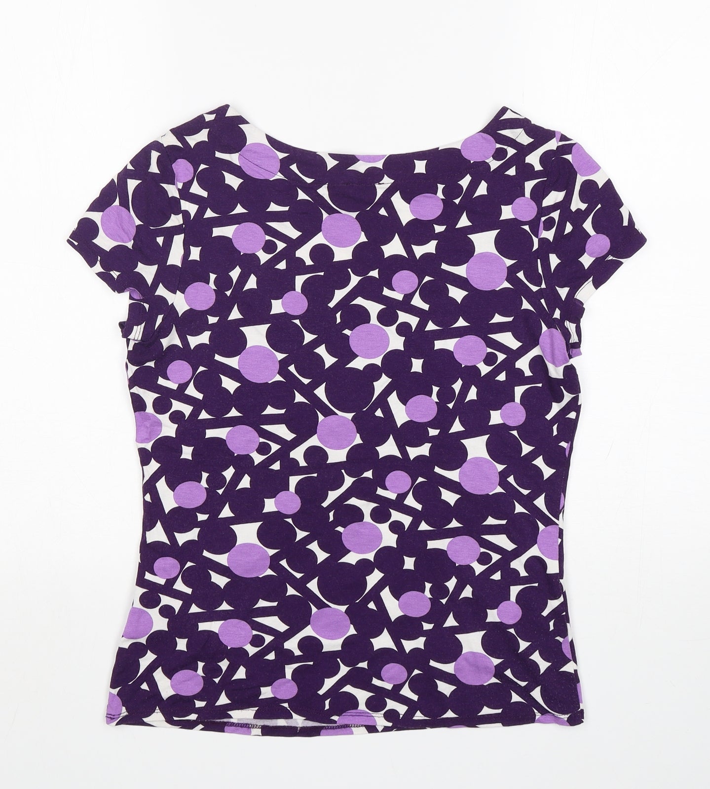 Womens UK Size 10 Phase Eight Purple Basic T-Shirt