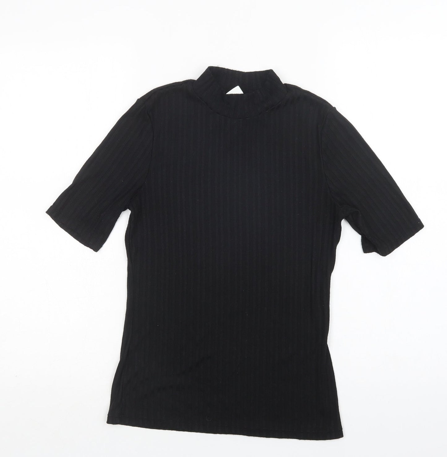 Womens UK Size S H&M Black Basic Blouse