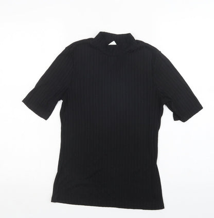 Womens UK Size S H&M Black Basic Blouse