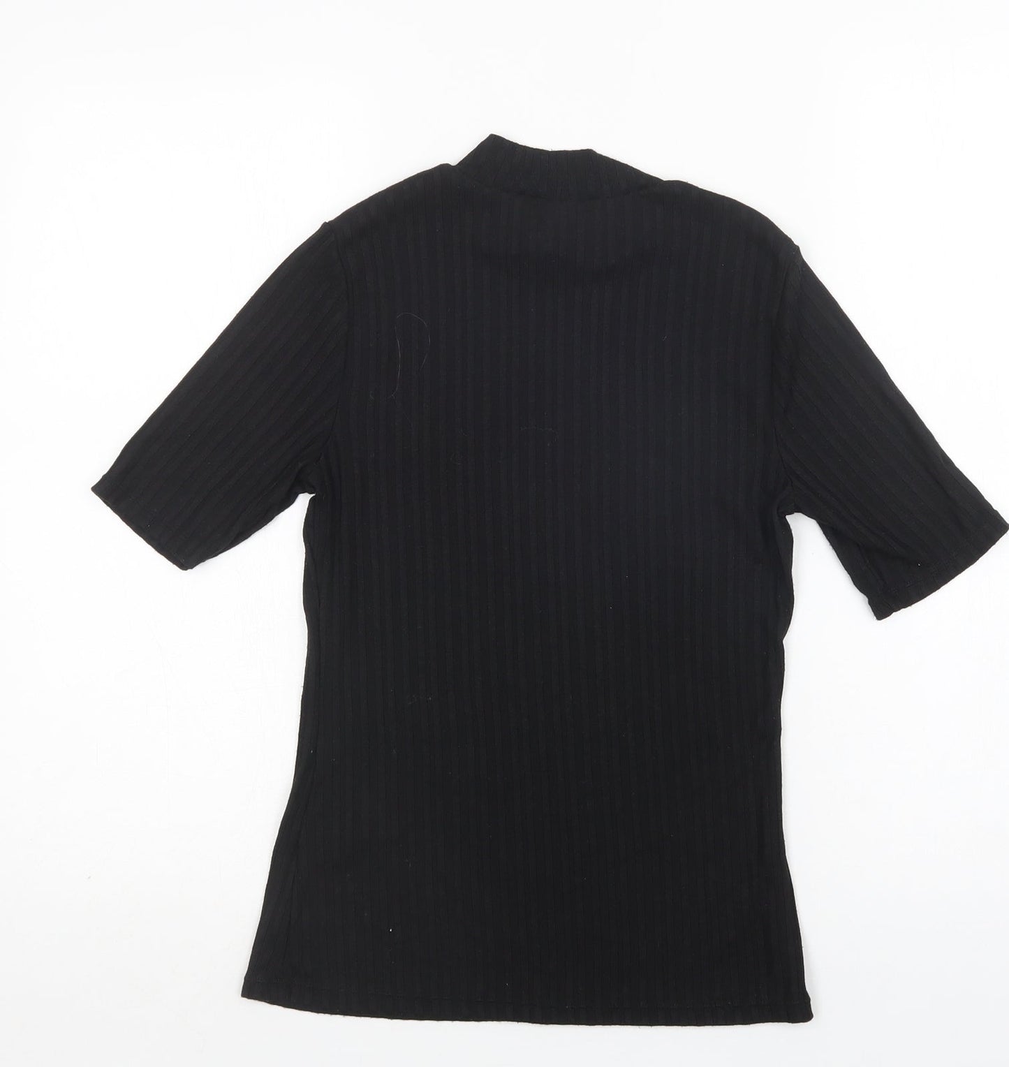 Womens UK Size S H&M Black Basic Blouse