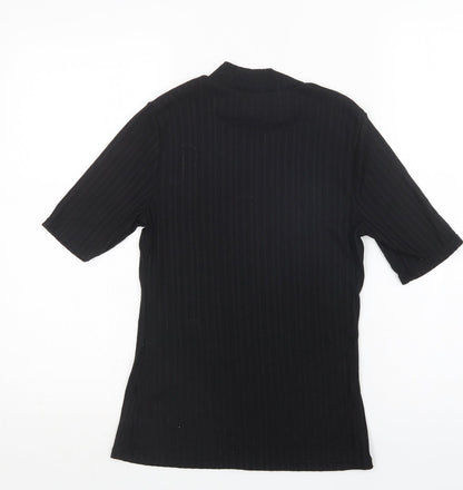 Womens UK Size S H&M Black Basic Blouse