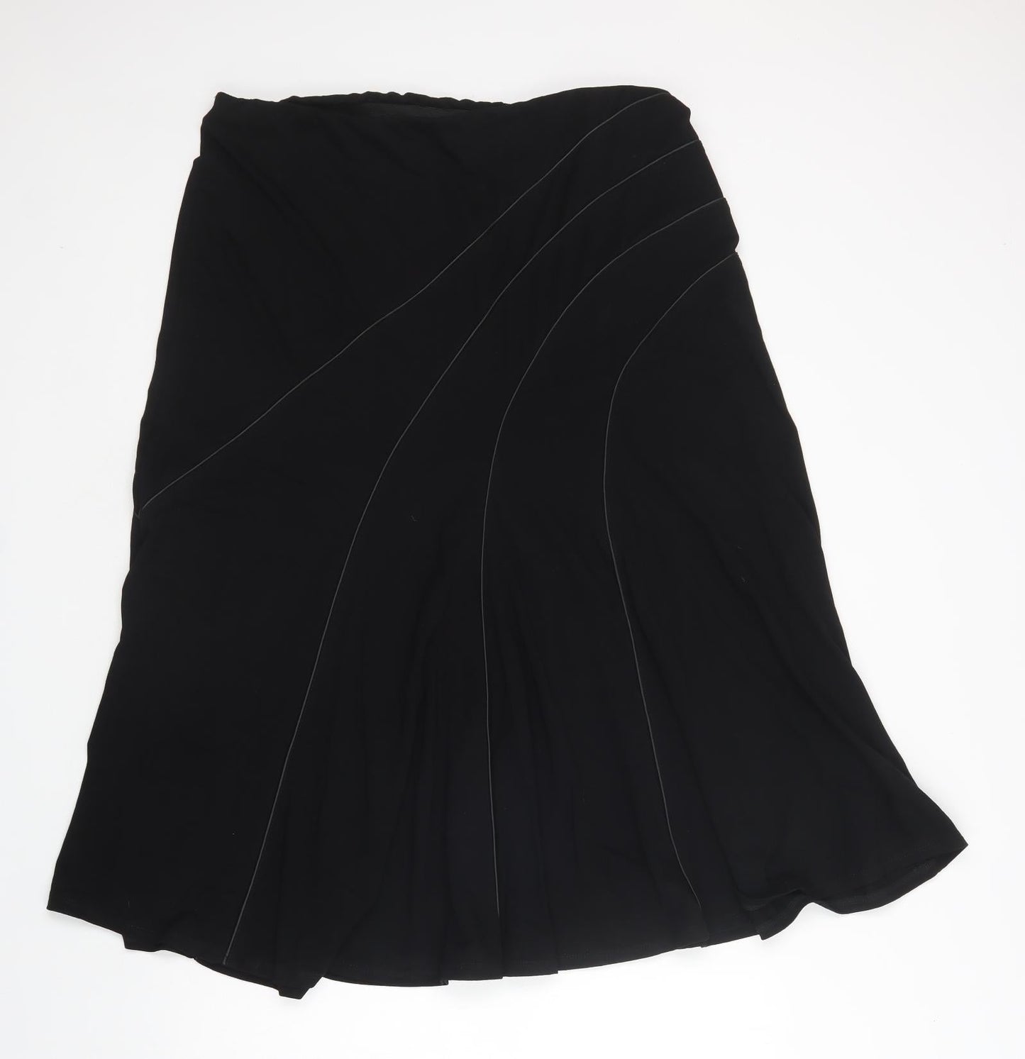 CC Womens Black  Viscose A-Line Skirt Size 2XL