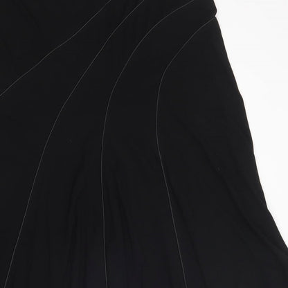CC Womens Black  Viscose A-Line Skirt Size 2XL