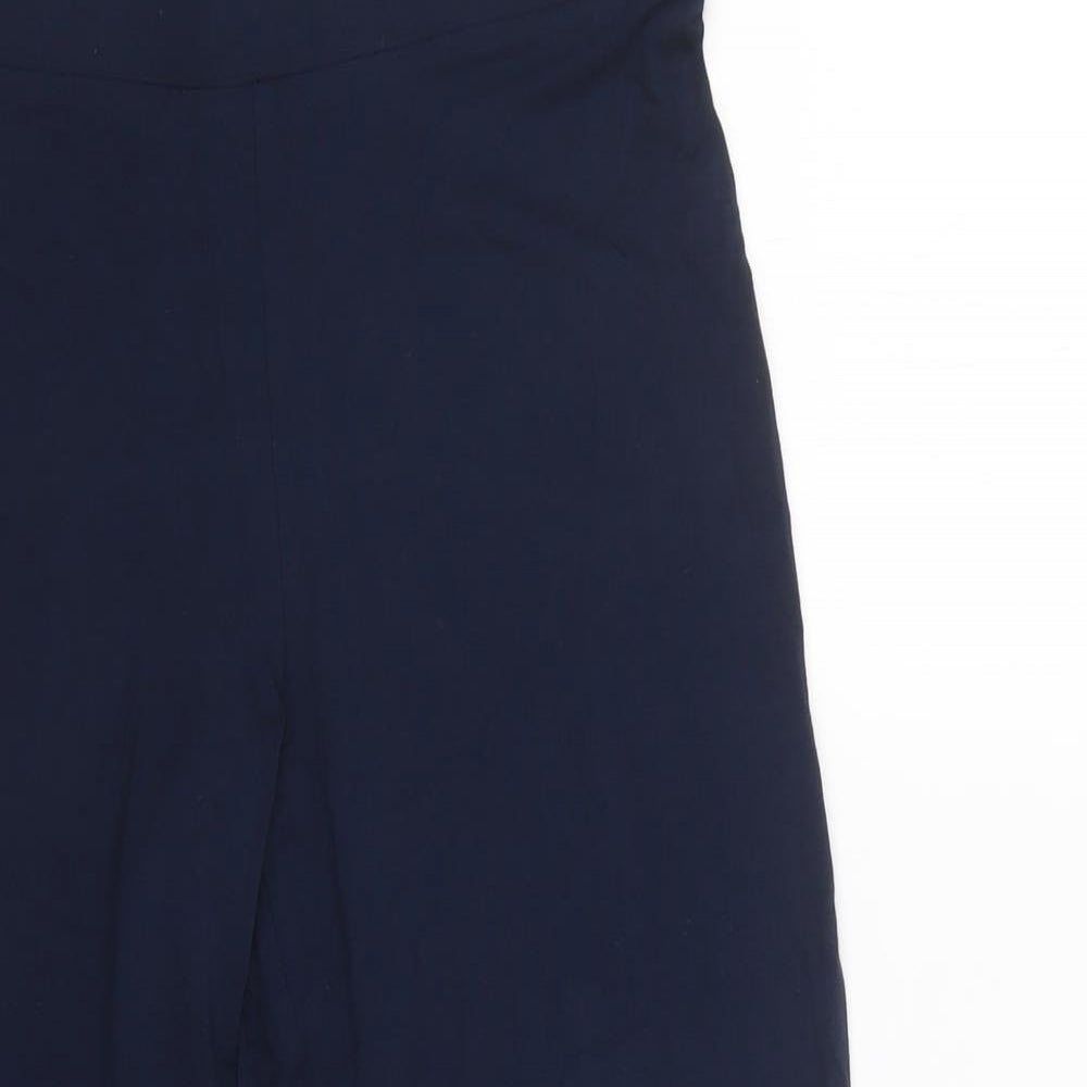 M&S Womens Blue  Viscose Chino Leggings Size 10 L21 in