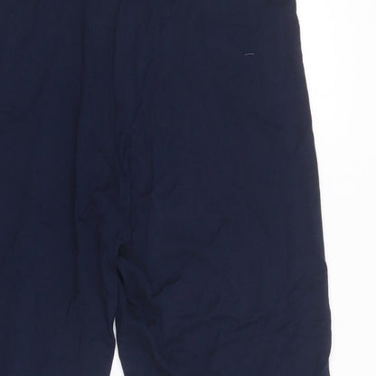 M&S Womens Blue  Viscose Chino Leggings Size 10 L21 in