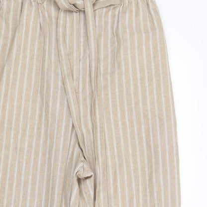 Womens UK Size 14 Peacocks Regular Fit  Beige Trousers