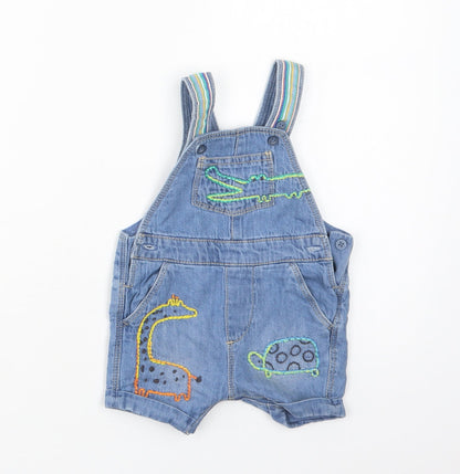 NEXT Baby Blue  Cotton Jogger Jeans Size 0-3 Months  Snap