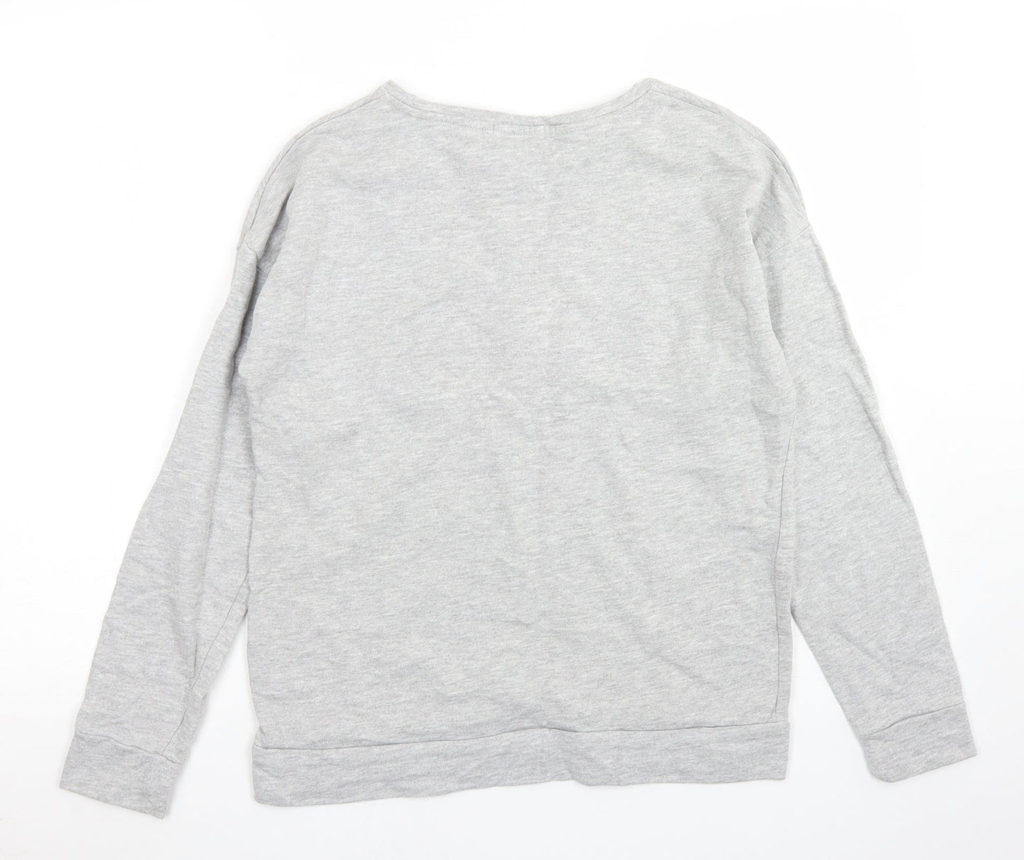 Papaya Womens Grey  Cotton Pullover Sweatshirt Size S