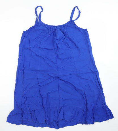 Bonmarché Womens Blue  Viscose Tank Dress  Size 12  Round Neck