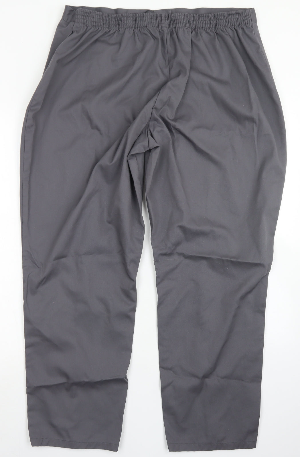 Womens UK Size 22 Alexandra Regular Fit Dress Pants Grey Trousers