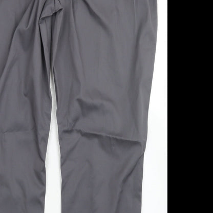 Womens UK Size 22 Alexandra Regular Fit Dress Pants Grey Trousers