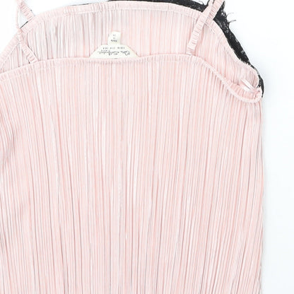 Womens UK Size 8 Miss Selfridge Pink Camisole Blouse