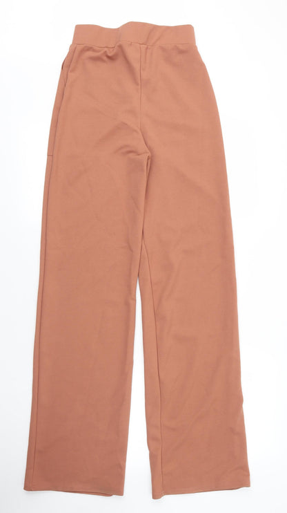 Womens UK Size 10 PRETTYLITTLETHING Regular Fit  Beige Trousers