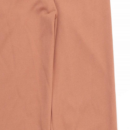 Womens UK Size 10 PRETTYLITTLETHING Regular Fit  Beige Trousers