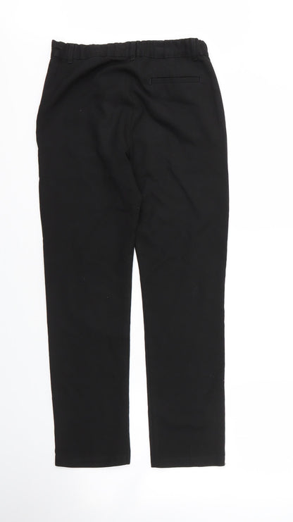 F&F Boys Black  Viscose Carpenter Trousers Size 11 Years L26 in Regular Zip