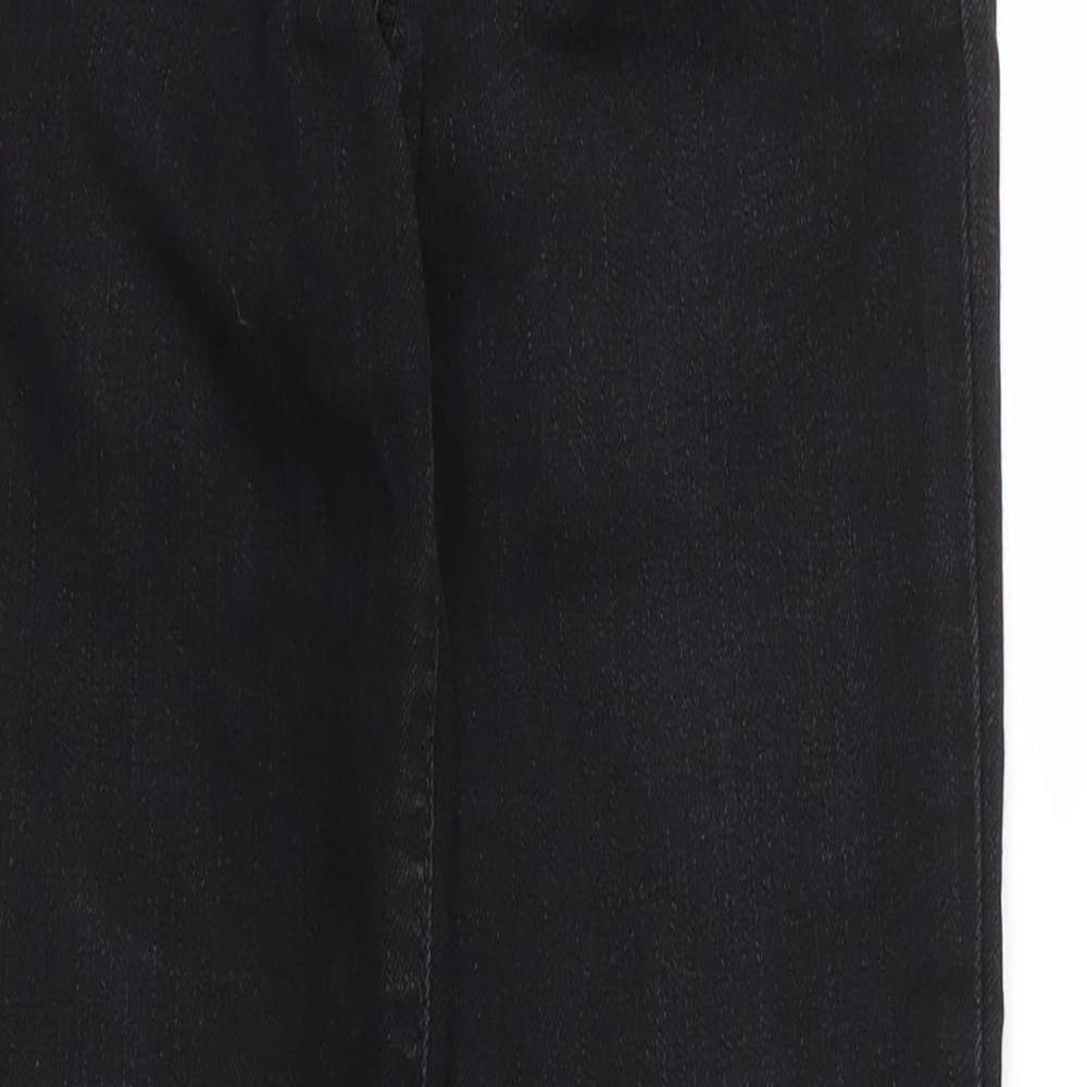 Gap Girls Black  Cotton Skinny Jeans Size 10 Years L24 in Regular Zip