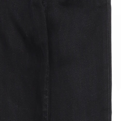 Gap Girls Black  Cotton Skinny Jeans Size 10 Years L24 in Regular Zip