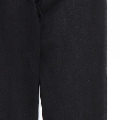 Gap Girls Black  Cotton Skinny Jeans Size 10 Years L24 in Regular Zip