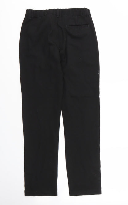 F&F Boys Black  Viscose Carpenter Trousers Size 11 Years L24 in Regular Zip