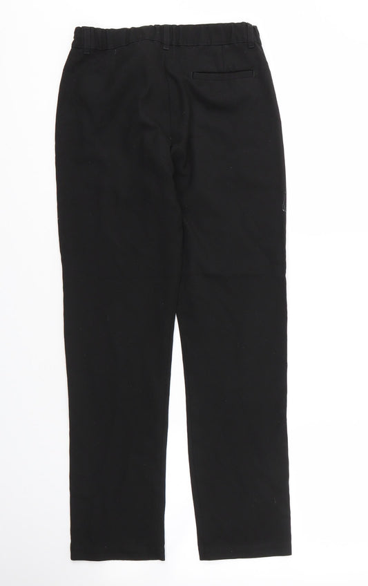 F&F Boys Black  Viscose Carpenter Trousers Size 11 Years L24 in Regular Zip
