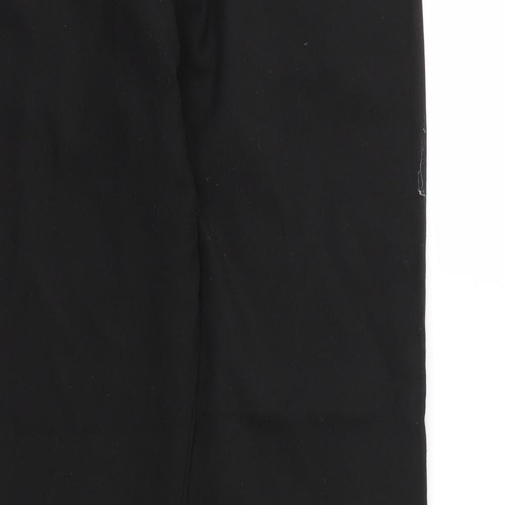F&F Boys Black  Viscose Carpenter Trousers Size 11 Years L24 in Regular Zip