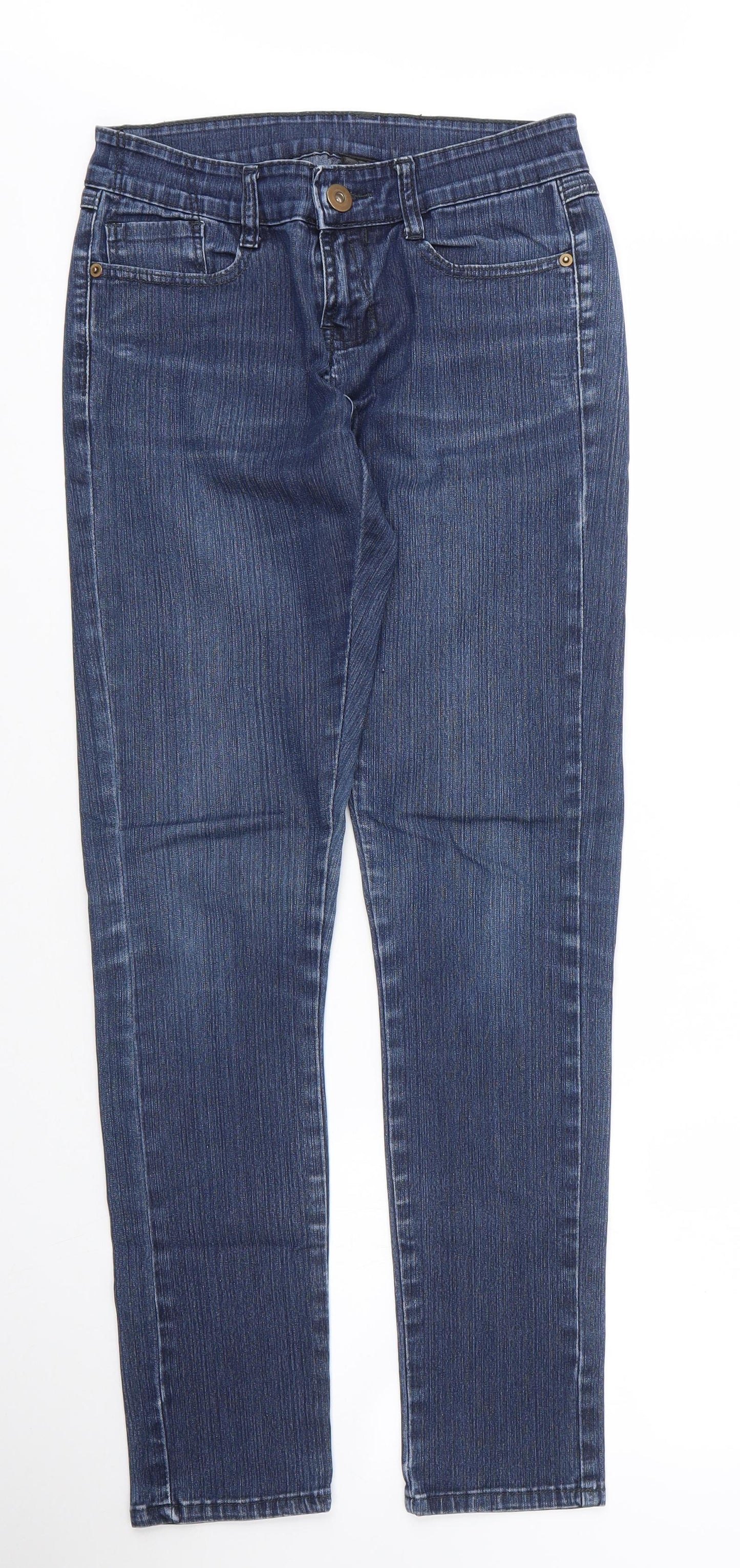 Bay Womens Blue  Cotton Skinny Jeans Size 8 L31 in Regular Zip