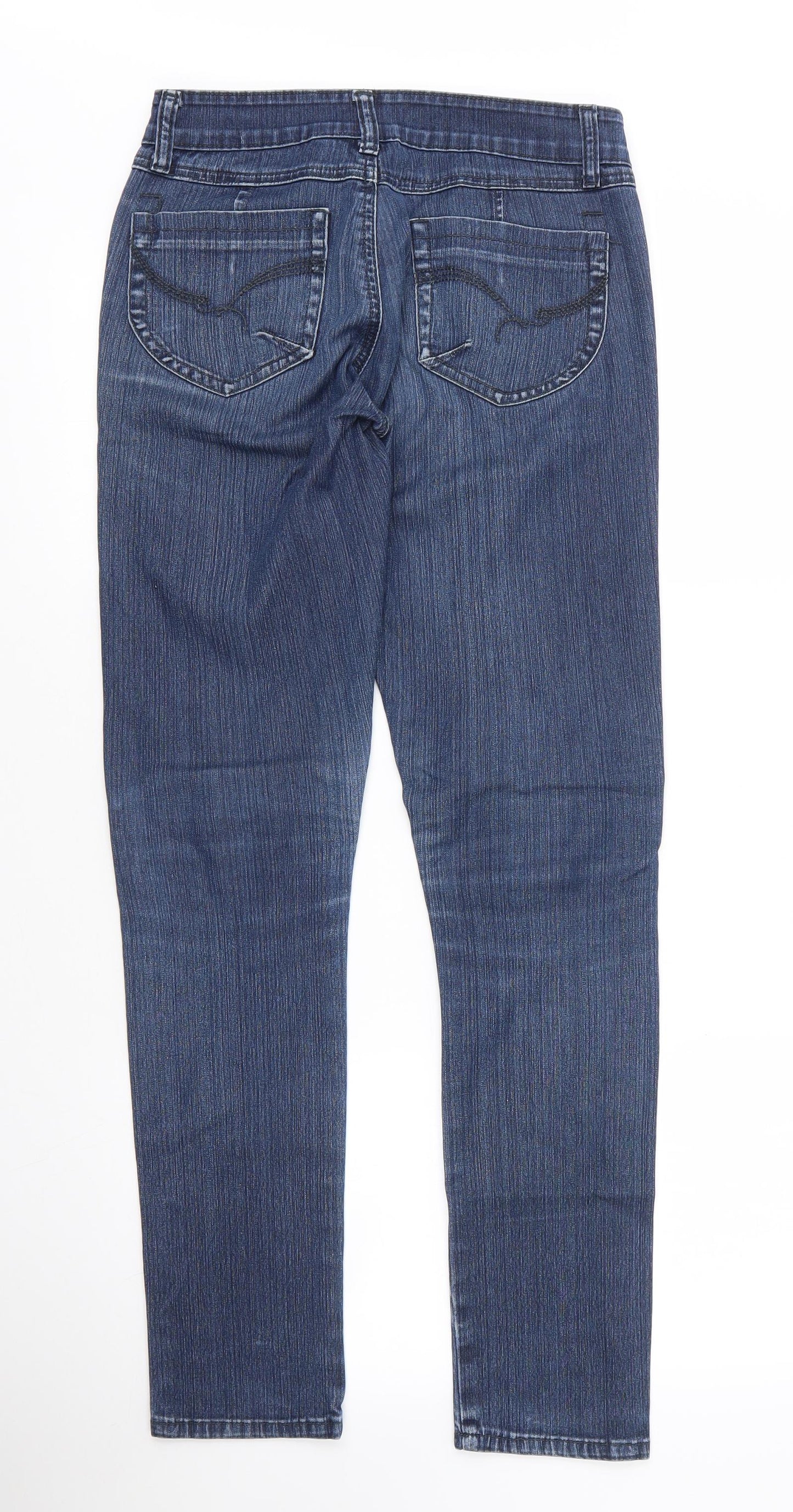 Bay Womens Blue  Cotton Skinny Jeans Size 8 L31 in Regular Zip