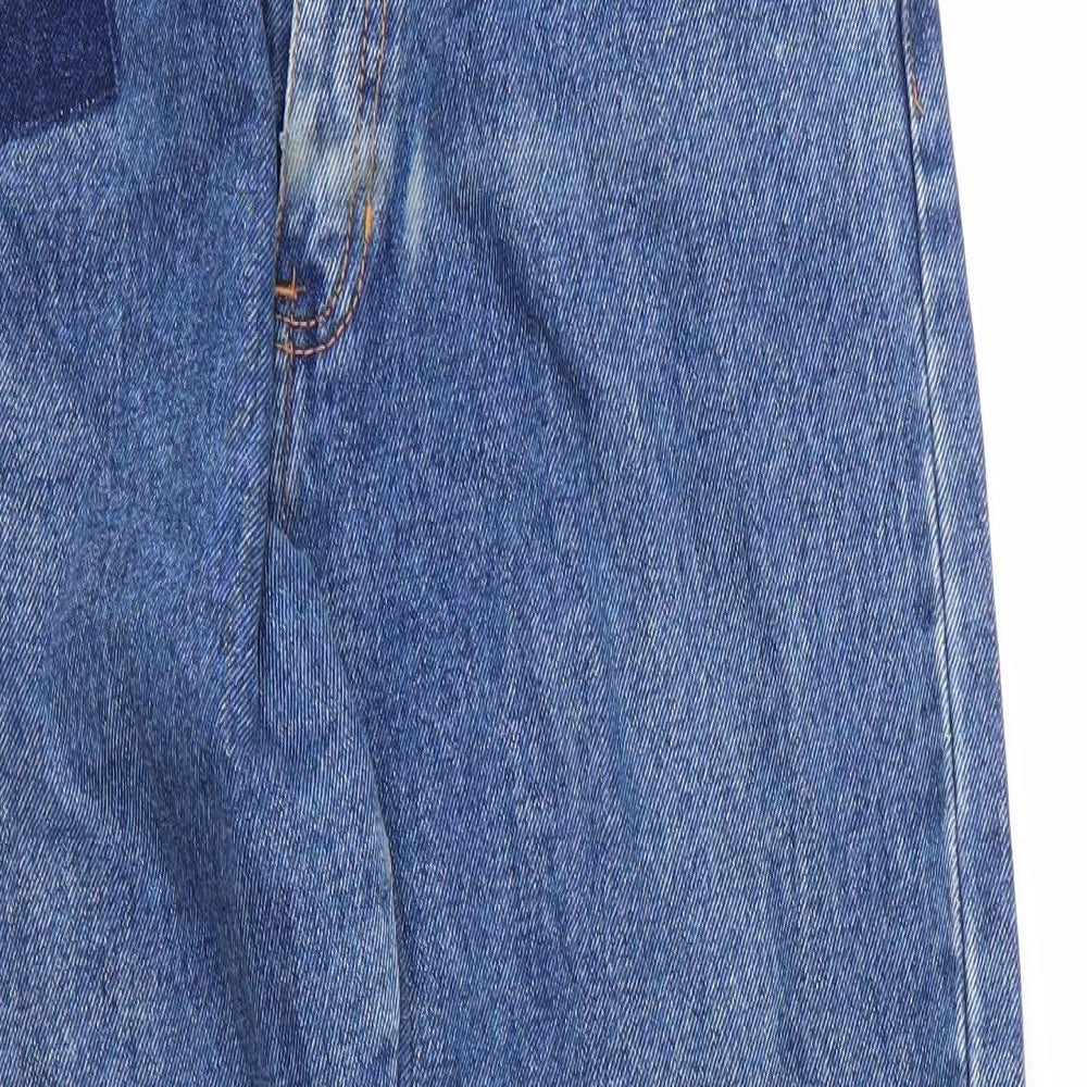 Europa Womens Blue  Cotton Mom Jeans Size 28 in L28 in Regular Zip