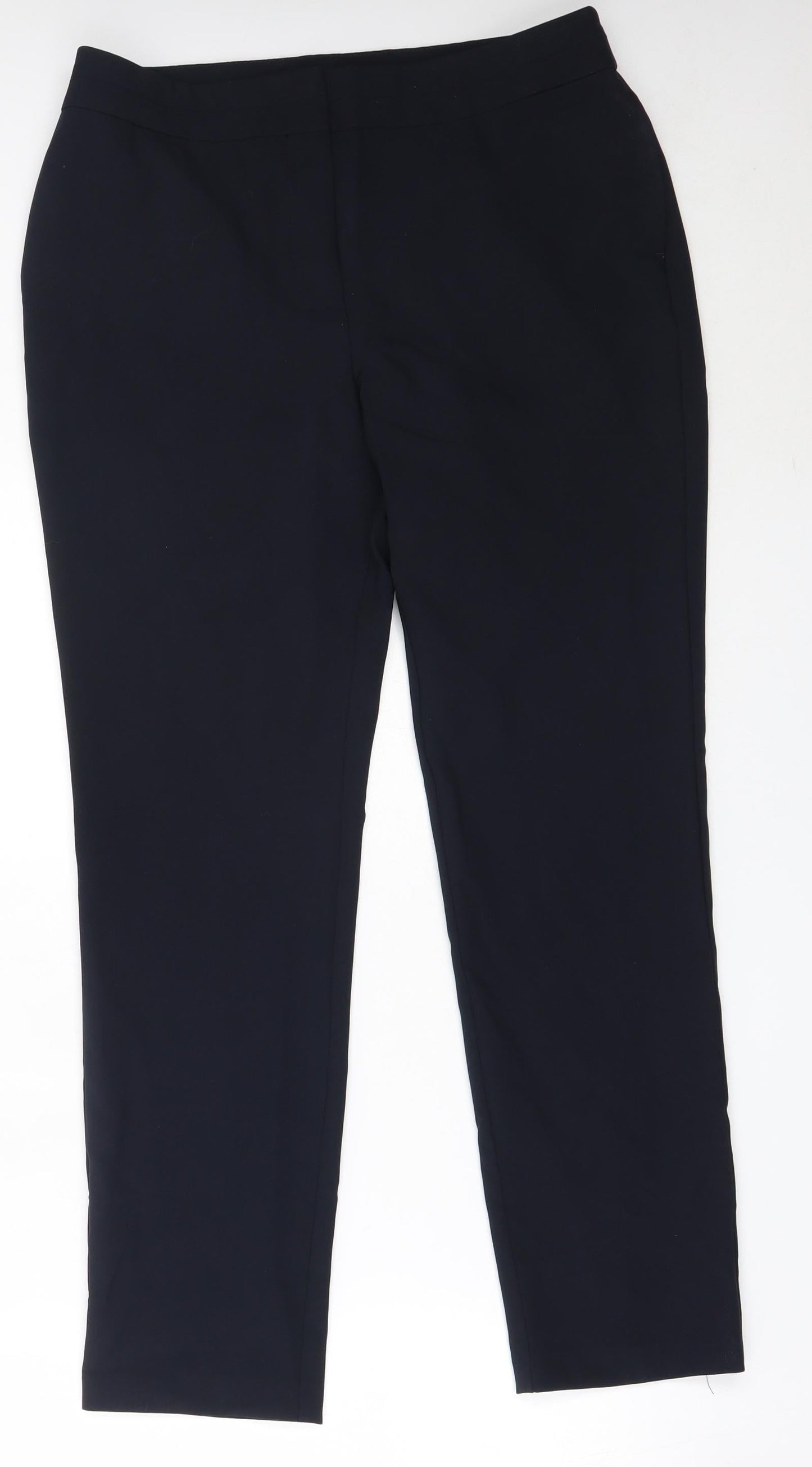 Womens UK Size 10 Preworn Regular Fit  Blue Trousers