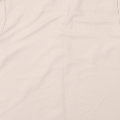 Womens UK Size M H&M Pink Basic Button-Up