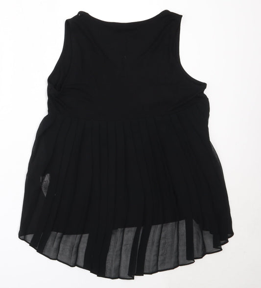 Womens UK Size 12 NEXT Black Basic Blouse