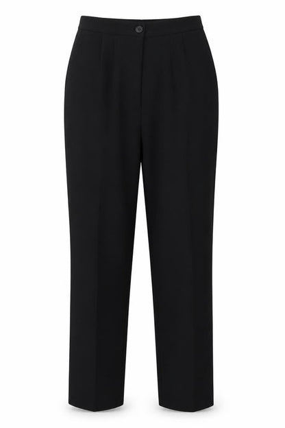 Womens UK Size 38 Preworn Regular Fit  Black Trousers
