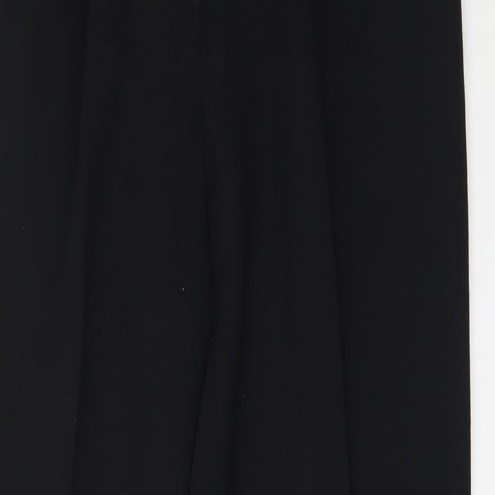 Womens UK Size 38 Preworn Regular Fit  Black Trousers