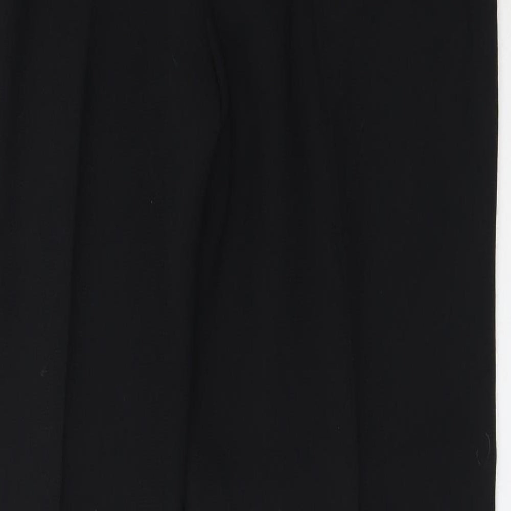 Womens UK Size 38 Preworn Regular Fit  Black Trousers