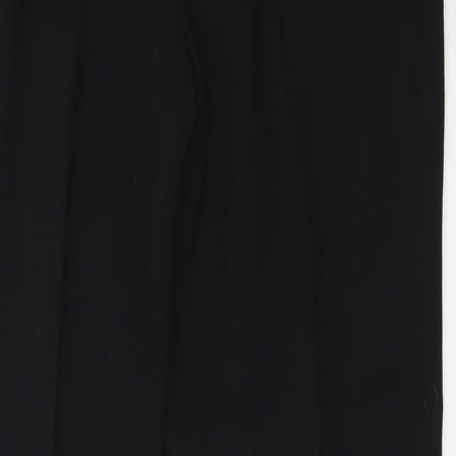 Womens UK Size 38 Preworn Regular Fit  Black Trousers