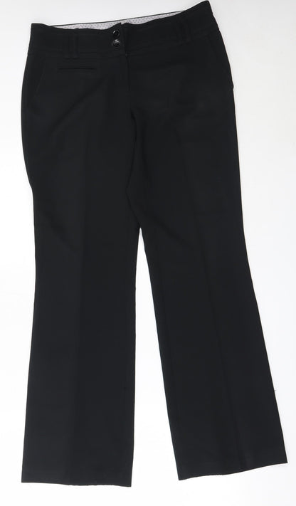 Womens UK Size 12 New Look Regular Fit  Black Trousers