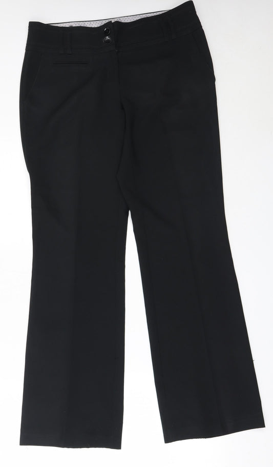 Womens UK Size 12 New Look Regular Fit  Black Trousers