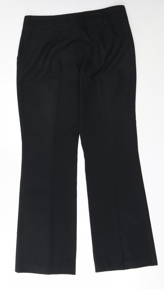 Womens UK Size 12 New Look Regular Fit  Black Trousers