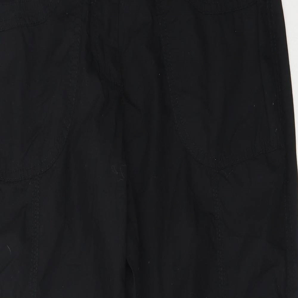 Womens UK Size 36 Yessica Regular Fit Cropped Black Trousers