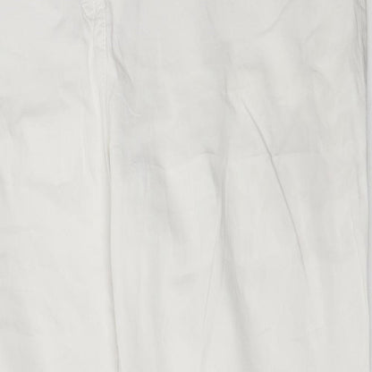 Womens UK Size 48 CANDA Regular Fit  White Trousers