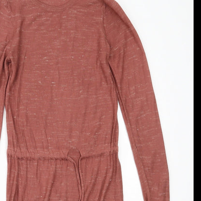 ASOS Womens Pink  Acrylic Fit & Flare  Size 8  Round Neck