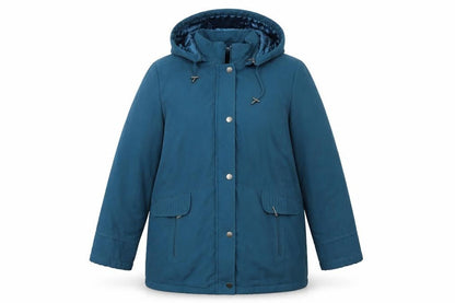BM Womens Blue   Quilted Coat Size L