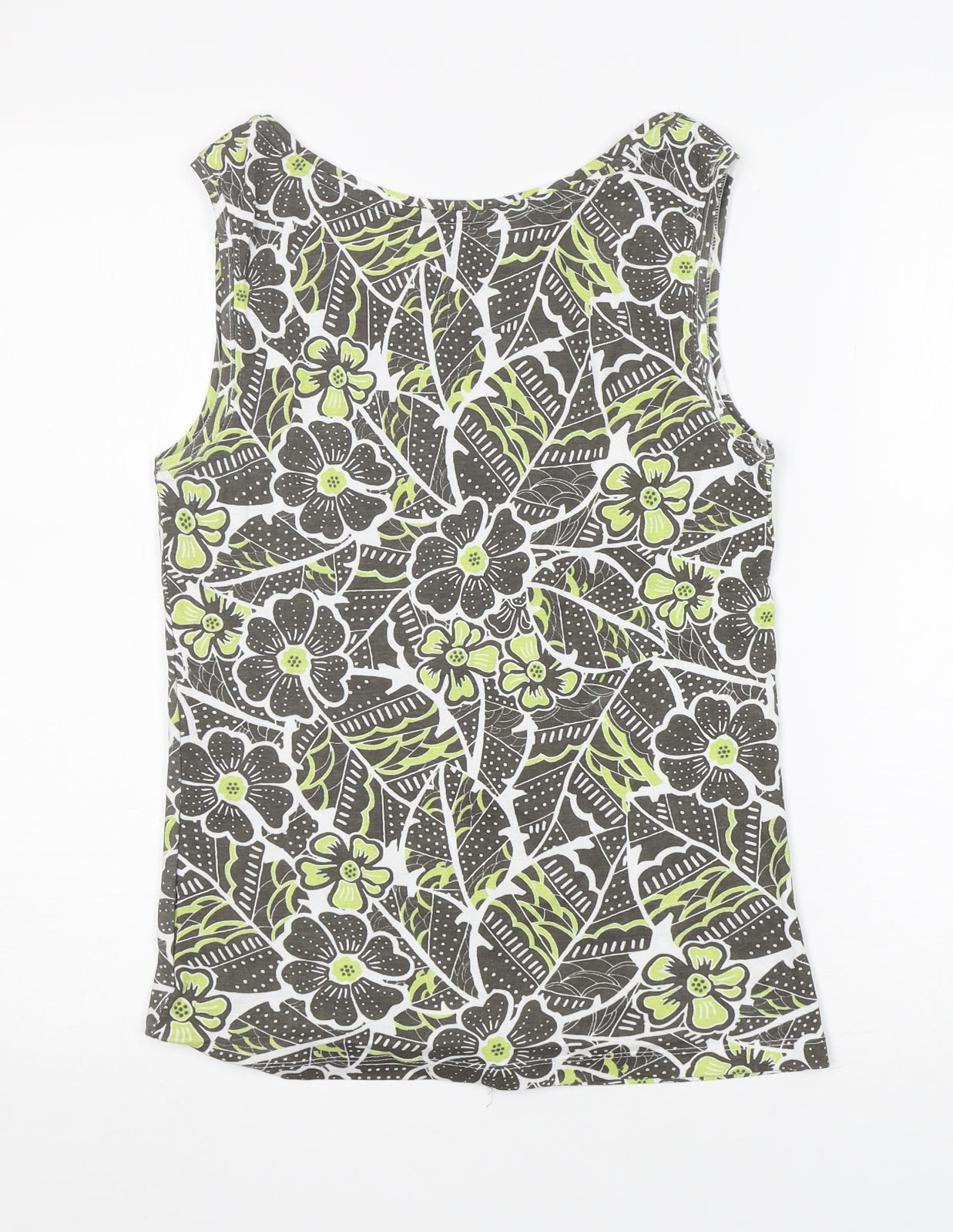 Womens UK Size 12 Preworn Green Basic Tank