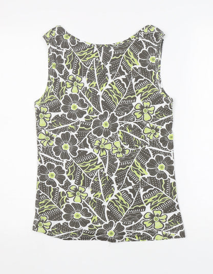 Womens UK Size 12 Preworn Green Basic Tank