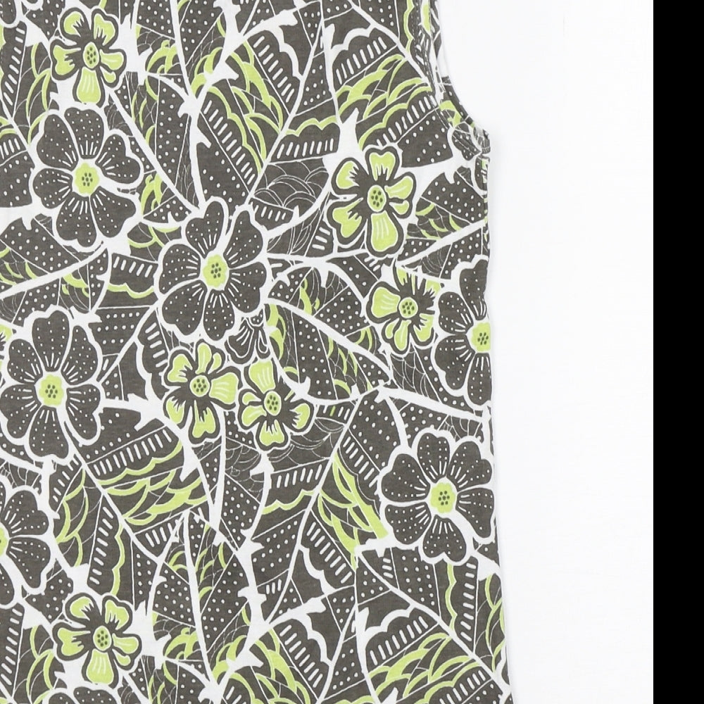 Womens UK Size 12 Preworn Green Basic Tank