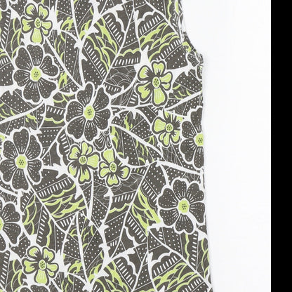 Womens UK Size 12 Preworn Green Basic Tank