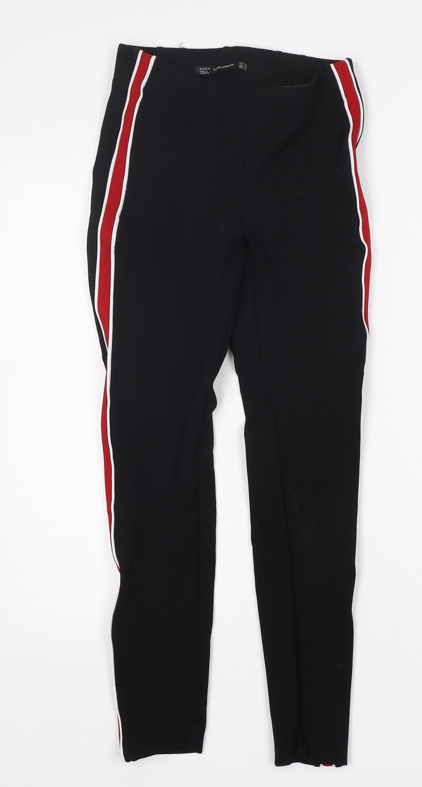 Womens UK Size XS Zara  Capri Black Leggings